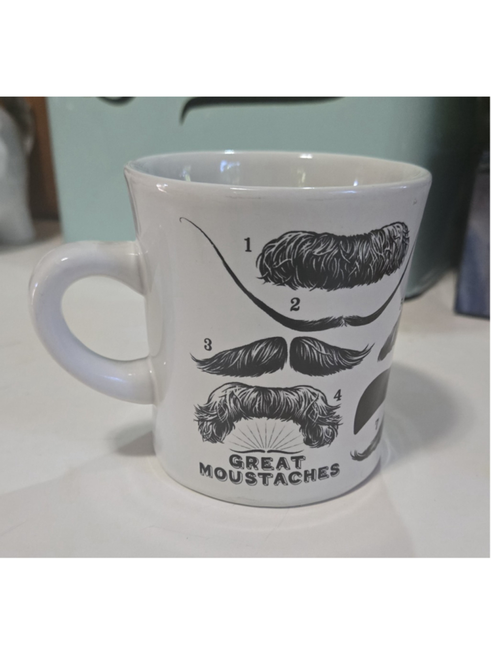 The Unemployed Philosophers Guild Great Moustaches Ceramic Mug Pictorial 2010